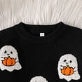 thumbnail image 5 of Kids Halloween Sweater Boys Girls Toddler Long Sleeve Cute Ghost Pattern Crewneck Pullover Sweaters 1-4 Years, 5 of 8