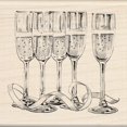 thumbnail image 1 of EK Success Inkadinkado Wood Stamp, Champagne Glasses, 1 of 2