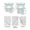 thumbnail image 5 of Green Plaid Farmhouse Swag Kitchen Curtains Sets for Windows 24 Inch Length, Watercolor Cute Country Pigs Checkered Short Window Curtain Swags Valances and Tiers 3 Piece Set for Cafe/Dining Room, 5 of 5