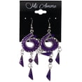 thumbnail image 2 of Mi Amore Dangle-Earrings Purple/Silver-Tone, 2 of 2