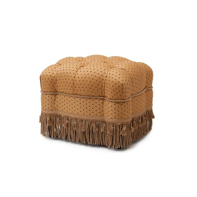 Tabouret de Coiffeuse Traditionnel à Franges Or