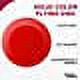 DISCOUNT PROMOS Frisbees 9.25 inch. Set of 10, Bulk Pack - Fun Outdoor Games for Adults and Family - Red