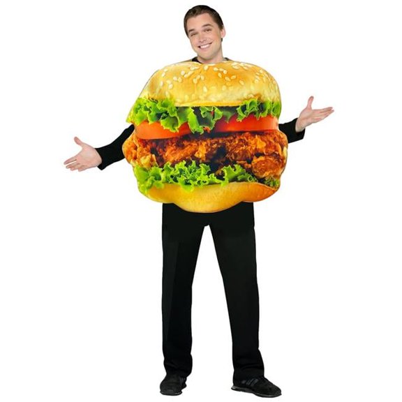 Get Real Chicken Sandwich Adult Costume, One Size