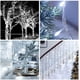 thumbnail image 4 of Guirnalda de luces LED de 200 pies, luces navideñas blancas cálidas, alambre transparente, 8 modos, guirnalda de luces centelleantes a prueba de agua, enchufable para decoraciones de fiesta en el, 4 of 5