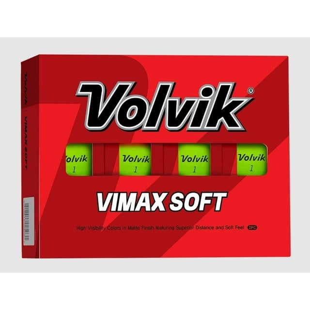 Volvik Vimax Soft Matte Finish Golf Balls (One Dozen)