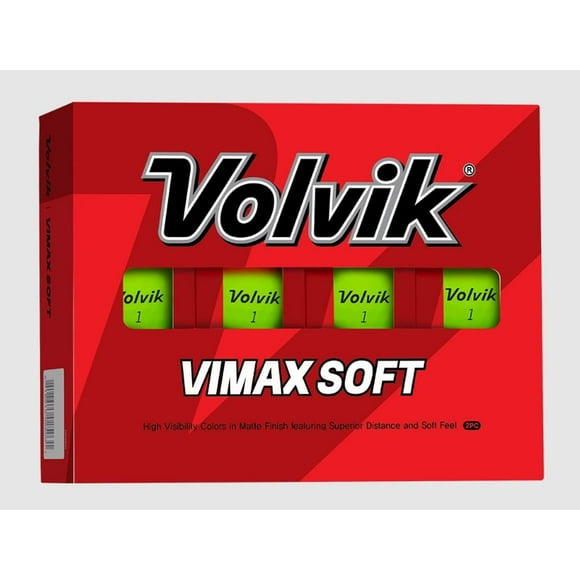 Volvik Vimax Soft Matte Finish Golf Balls (One Dozen)
