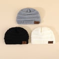 thumbnail image 1 of OUSITAID 3pcs Baby Knitted Hat, 1 of 7