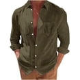 thumbnail image 1 of RKSTN Cardigan pour Hommes Mode Décontractée Col Rabattu Chandail en Molleton Col Uni Manches Longues Hauts en Coton Décontractés et Élégants pour l'Automne, 1 of 9