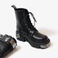 thumbnail image 4 of Chaussure Plateforme en Laine pour Femmes Style Punk, 4 of 5