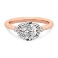 thumbnail image 4 of IGI Certified 1 Carat Oval Shape Lab Grown Diamond Engagement Ring | 14K Rose Gold | Beatrice Marquise Side Stone Diamond Ring | FG-VS1-VS2 Quality Friendly Diamonds, 4 of 6