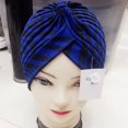 thumbnail image 4 of Multicolor Women Polyester Wrap Head Scarf Zebra Islamic Inner Hijab Caps Folds Muslim Turban Arab Turbante SILVER, 4 of 7
