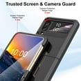 thumbnail image 4 of Designed for Galaxy Z Flip 3 Case with Hinge Protection,Samsung Flip 3 Heavy Duty Shockproof Full Body Protective Phone Case Cover for Z Flip 3 5G(2023)-Black, 4 of 6