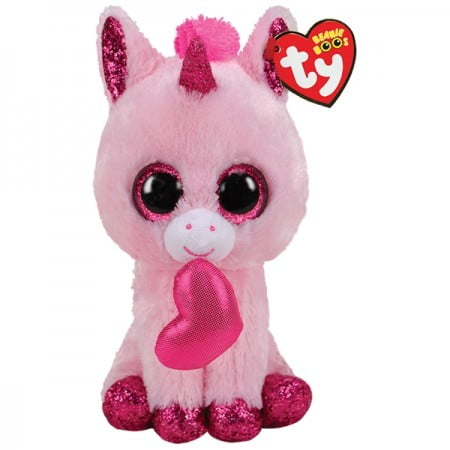 Ty 2 Beanie Boos Flamingo Plush Dainty and Asha With Glitter Eyes 6 in for sale online