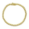 thumbnail image 2 of Believe by Brilliance Women's 14Kt Gold Flash Plated Cubic Zirconia Tennis Bracelet, 7.25", 2 of 3