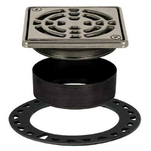 Schluter Kerdi Drain 4" Square Grate Stainless Steel