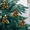 thumbnail image 4 of Adornos navideños personalizados para el árbol | Colgantes con monograma de 26 letras y diseño de gorro de Papá Noel, 4 of 5