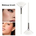 thumbnail image 2 of Soft Face Brush Fan Shape Soft Bristle Long Handle Painting Simple Operation Wide Application Brush Versatile Makeup Tool, 2 of 8