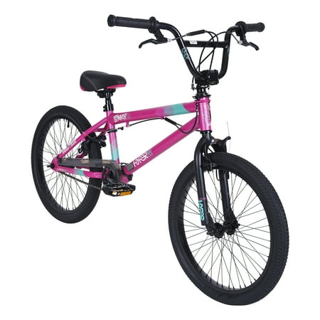 Hyper Bicycles 20" Girl's Spinner BMX Bike, Children Ages 8-13, Pink
