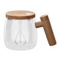 thumbnail image 2 of Tongina Auto Stirring Coffee Mug Electric Mixer Mug Drinks Stirrer Cup Electric Mixing Cup for Tea Travel Milk Home Father's Day Gift Brown, 2 of 8