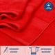 thumbnail image 5 of Juego de toallas de baño Casa Lino rojo 100% algodón, 4 piezas, 54 x 27 cm, 5 of 7