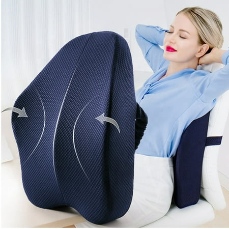 Memory Foam Seat Cushion Back Support Office Chair Lumbar Pillow Sitting Desk Seats For Car Canada Memory Foam Seat Cushion Back Support, Back And Seat Cushion For Desk Chair