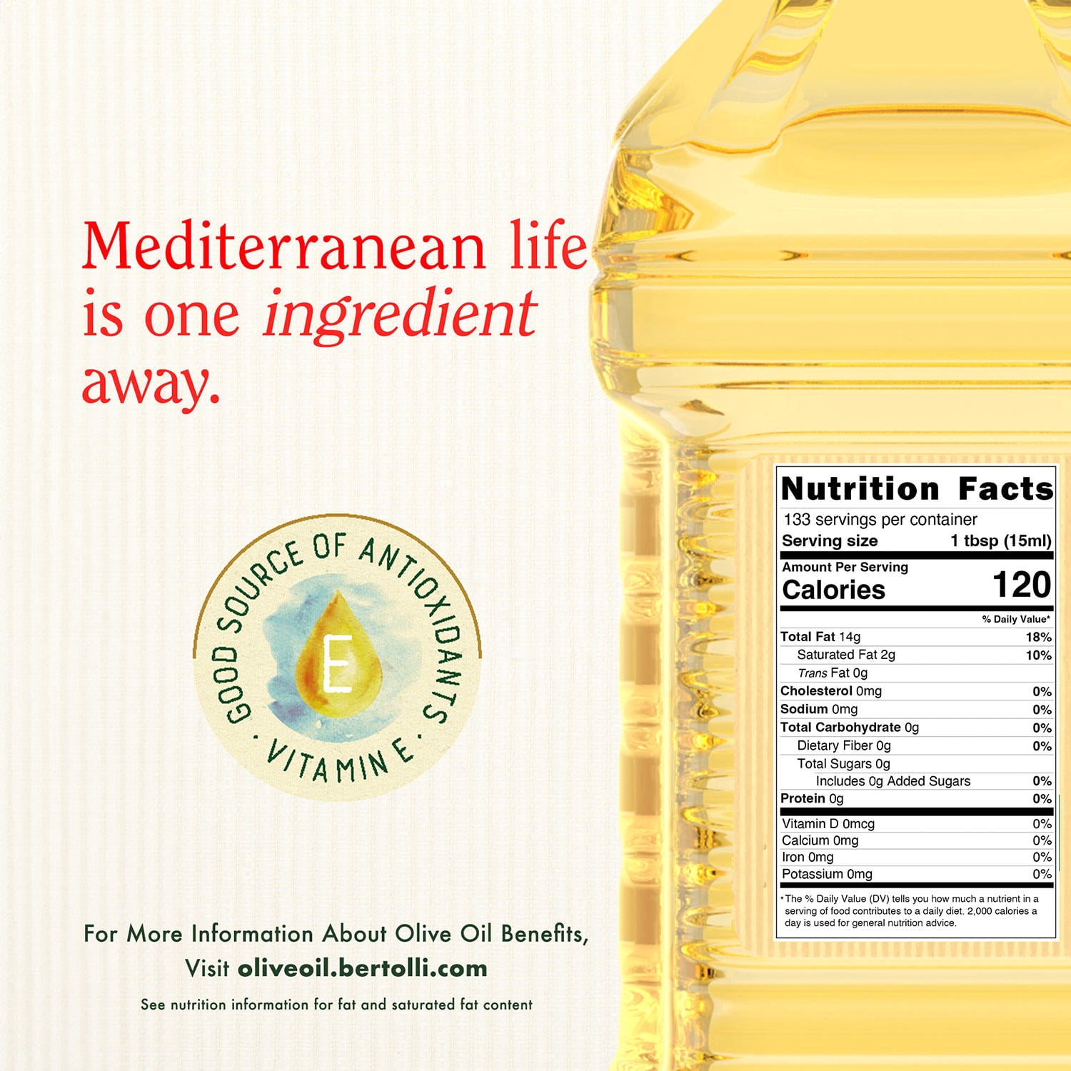 Bertolli Extra Light Olive Oil (2 L)