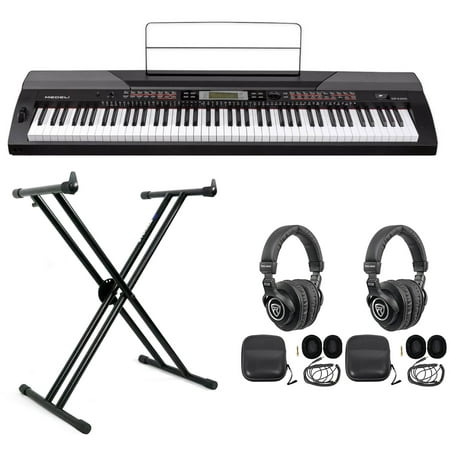 MEDELI SP4200 88-Key Hammer Action Digital Stage Piano w/ Stand+(2) Headphones