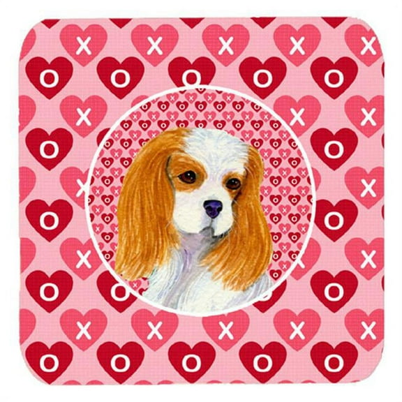 Cavalier Spaniel Foam Coasters, Set Of 4