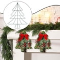 thumbnail image 1 of Soporte de Hierro para de Navidad, Decoración única para Colgar en La Pared, Ideal para Patios Y Exteriores, con Forma de , Decoración Artí Verde, 1 of 8