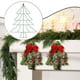thumbnail image 5 of Árbol de Navidad con soporte de hierro, adorno decorativo único para colgar en la pared, ideal para patio y exteriores. Verde, 5 of 9
