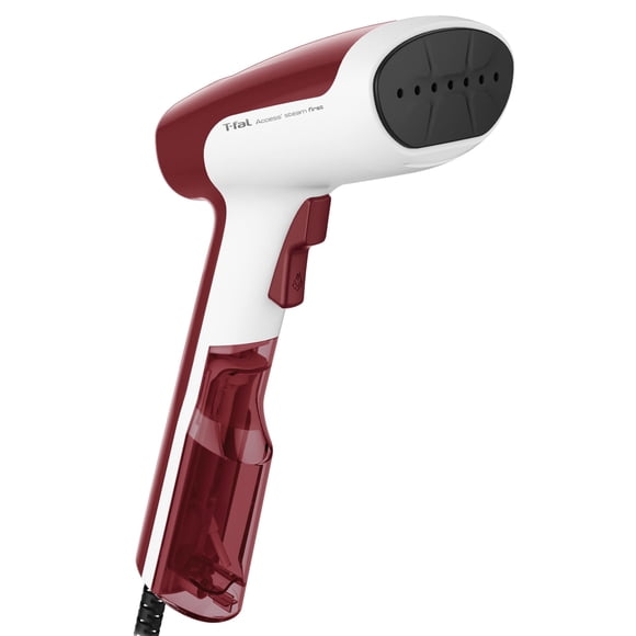 T-FAL Cepillo de vapor Steam First. Capacidad de 70 ml, cepillo rápido y versátil, uso ideal para cualquier variedad de telas, rojo y blanco, DT6132Q1