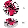 thumbnail image 1 of FMSHPON Theme Octopus Pattern Set of 6 Round Coaster for Drinks, Absorbent Ceramic Stone Coasters Cup Mat with Cork Base for Home Kitchen Room Coffee Table Bar Decor, 1 of 3
