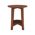 thumbnail image 3 of Monterey Table d'Appoint Ronde en Bois Style Mid-Century Modern 20 Pouces, Châtaigne Chaude, 3 of 5