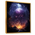 thumbnail image 2 of Designart "Dreaming Landscape Of Orbital Overture I" Abstract Landscape Floater Framed Wall Decor, 2 of 5