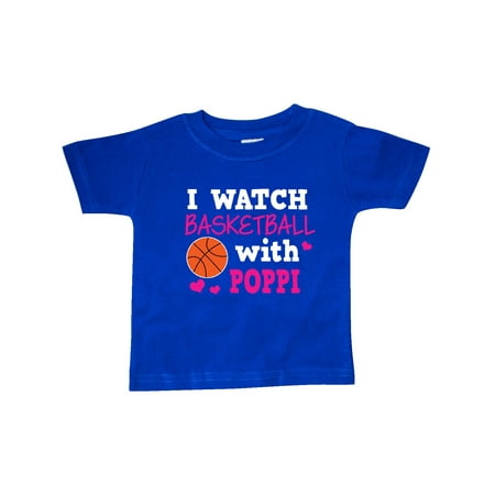

Inktastic I Watch Basketball with Poppi Gift Baby Girl T-Shirt