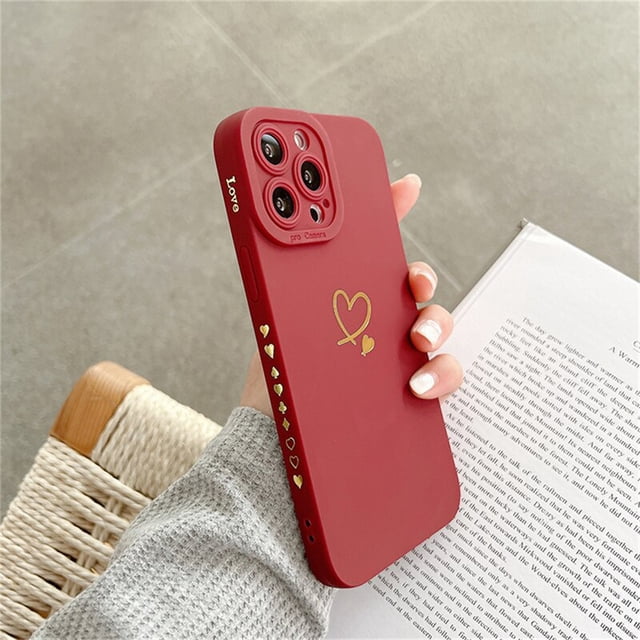 Ottwn-funda de silicona para iPhone 14 Pro Max, 11, 12, 13 Pro, X, XR, XS Max, 7, 8 Plus