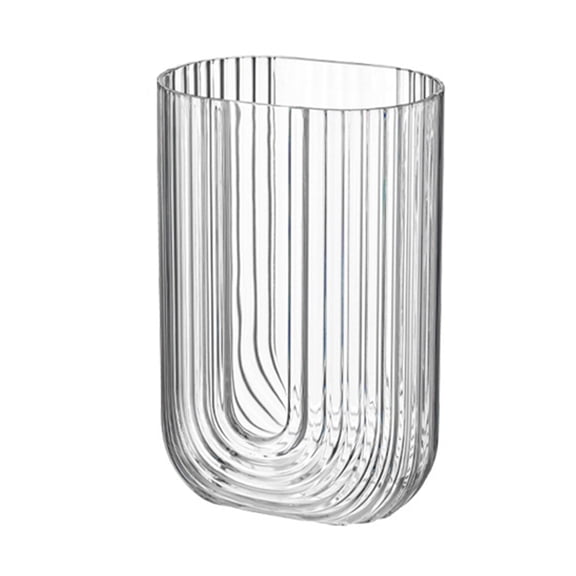 OIUR Transparent Plastic Flower Vase Heavy Duty Flower Holder Container Home Office Table Centerpiece Decorative Floral Plants Vase