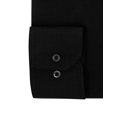 thumbnail image 4 of Berlioni Italy Men's Slim-Fit Premium French Convertible Cuff Solid Dress Shirt (Black,S (14-14½) sleeve: 32/33), 4 of 4