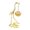 white, variant on Metal Crane Hanging Incense Burner, Zen Desk Ornament with Hanging Cone Holder, Meditation Aids, 13.8x7x4.2cm