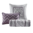 thumbnail image 4 of 7 Piece Tufted Comforter Set Plum Full, 4 of 13