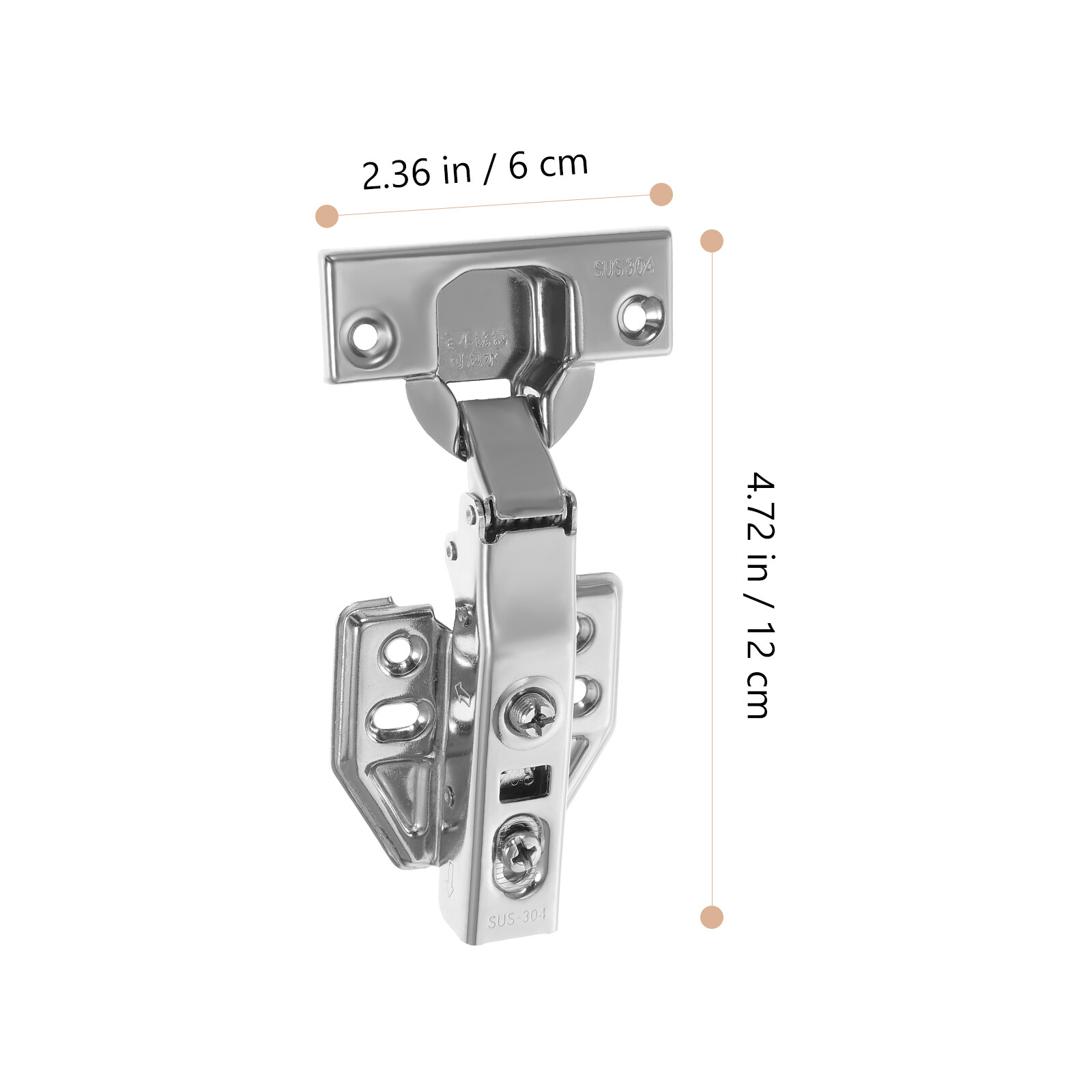 Door Hinge Stainless Steel Hidden Hinge For Kitchen