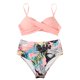thumbnail image 4 of Mejor Belleza Mujer Traje de Baño de Moda Aumentar el tamaño 2 Piezas Tankini Tops de Bikini y Partes de Abajo Rosa XL, 4 of 5