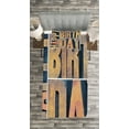 thumbnail image 3 of Ambesonne Birthday Quilted Bedspread Set 2 Pcs, Wooden Printing Blocks, Twin Size, Pale Brown Dark Blue, 3 of 3