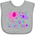thumbnail image 3 of Inktastic My Gigi Loves Me Cute Elephants Boys or Girls Baby Bib, 3 of 4