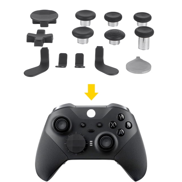 Piezas Repuesto para Joystick 13 en 1 Palancas Metal 6 Intercambio 4 Paletas Xbox One Elite Series 2