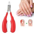thumbnail image 1 of Cuticle Cutter Sharpener, Hangnail Remover Super  Cuticle Nippers Cuticle Clippers, For Fingernails Toenails Red, 1 of 8