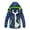 C10 Navy, variant on Boys Zipper Jacket Child Dinosaur Print Long Sleeve Hooded Coat Fashion Windproof Autumn Winter Kids Windbreaker Black Size 7-8 Years