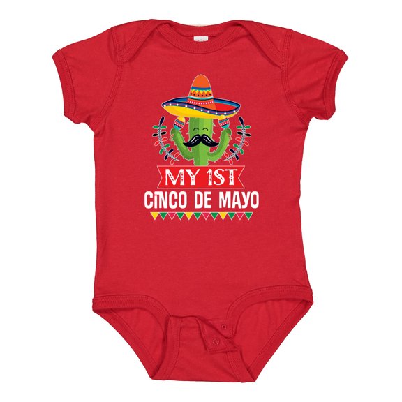 Inktastic Cinco De Mayo Party Babys 1st Boys or Girls Baby Bodysuit