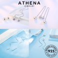 thumbnail image 2 of ATHENA Joyería Diamante Pendientes Originales Mujeres Perla Gota Moissanite 925 Plata M003 Gao Jiahui unisex, 2 of 2