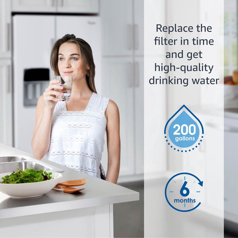 Waterdrop Refrigerator Water Filter 4-Pack - Replacement For LG LT700P, Kenmore 469690, ADQ36006101